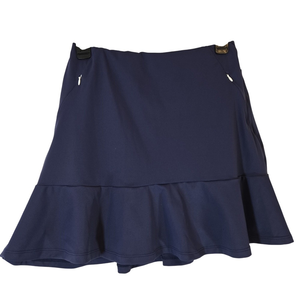 Acegolfs Navy Blue Athletic Skort XS Golf Tennis‎ Skirt Built In Shorts Stretch